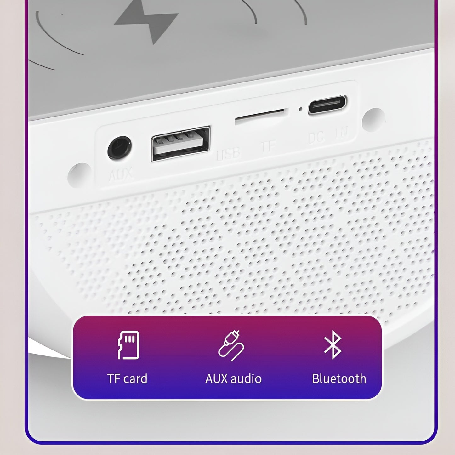 RGB Light Table Lamp Wireless Charger