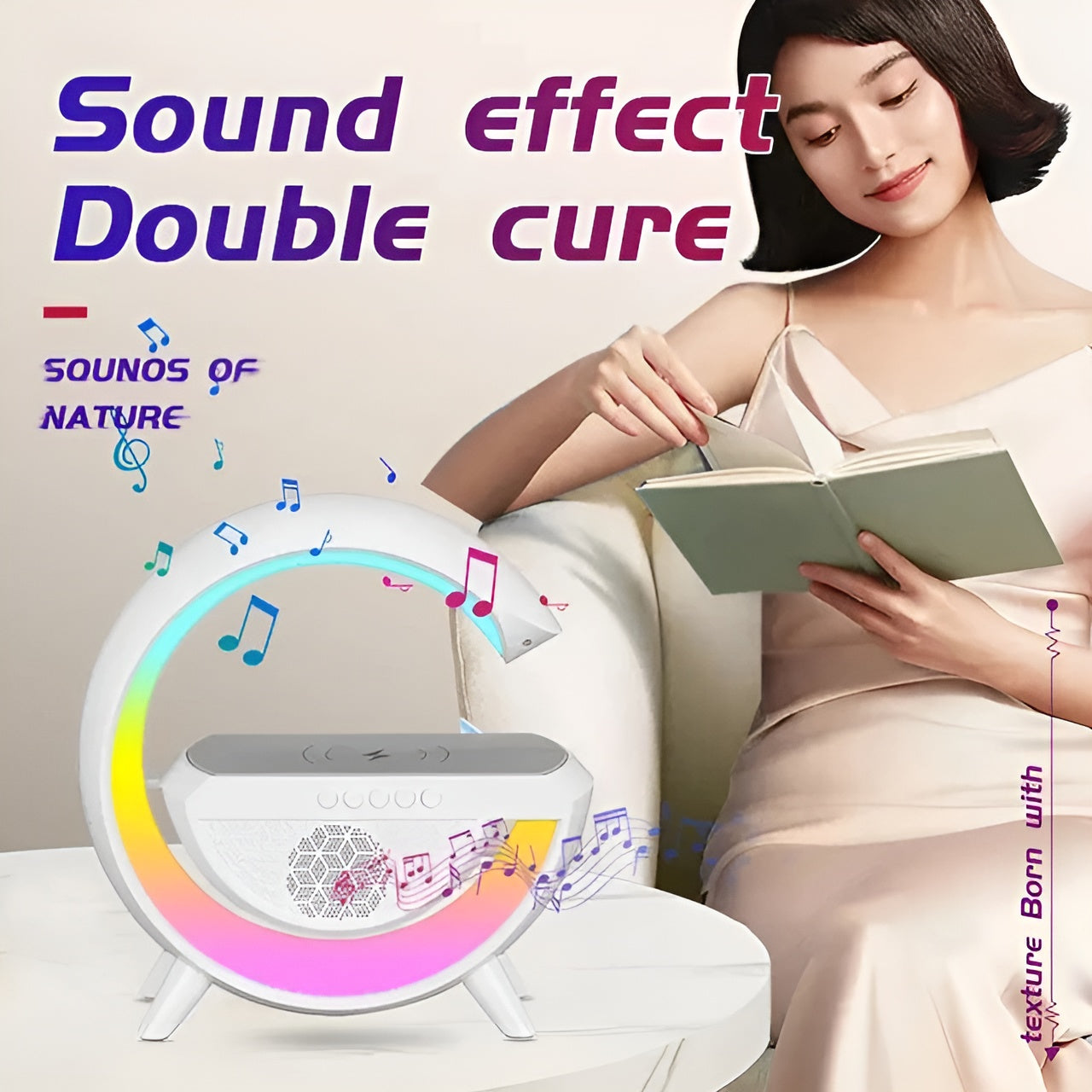 RGB Light Table Lamp Wireless Charger