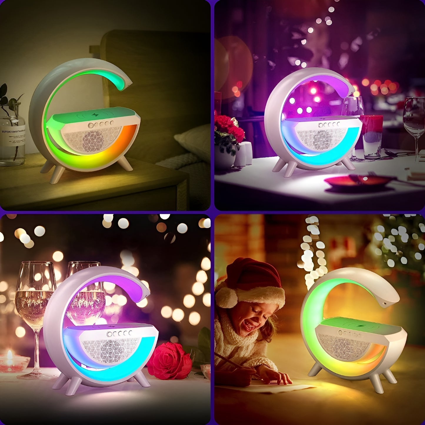 RGB Light Table Lamp Wireless Charger
