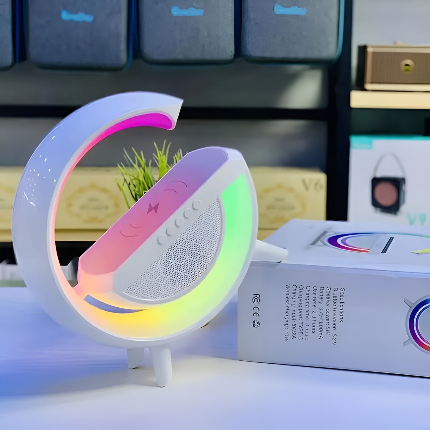 RGB Light Table Lamp Wireless Charger